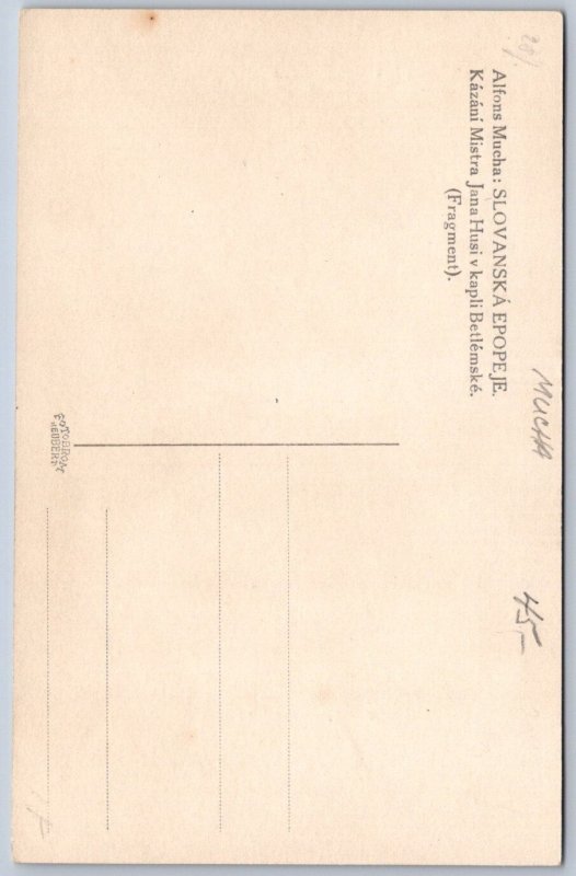 DS1/ Alphonse Mucha Art Nouveau Postcard c1910 Serman Chapel Czech 24