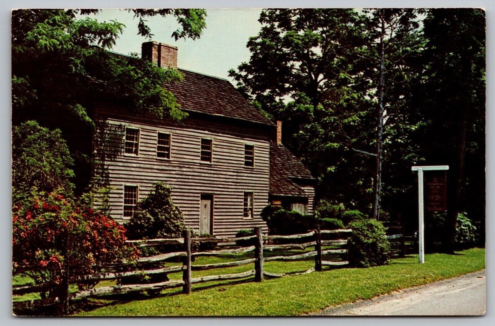 Setauket Long Island New York Thompson House Historic Landmark Chrome