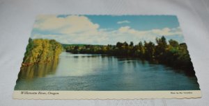 Willamette River Oregon Postcard Smith Western Inc. Dexter Press 1500-D
