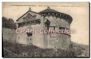 Old Postcard Auvergne Picturesque Lake Chambon The Baptistry