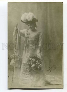 3015670 SANTARELLA Italian OPERA Star TOSCA Vintage PHOTO PC