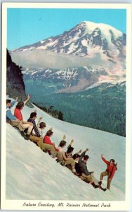 Postcard - Nature Coasting, Mt. Rainier National Park - Washington 