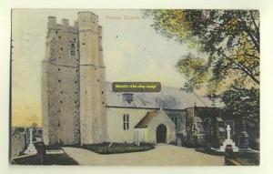 cu0971 - Seaton Church , Devon - postcard