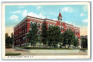 c1920's St. Regis Academy Berlin New Hampshire NH Posted Atkinson News Postcard 