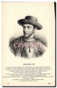 Old Postcard King Charles VII of France