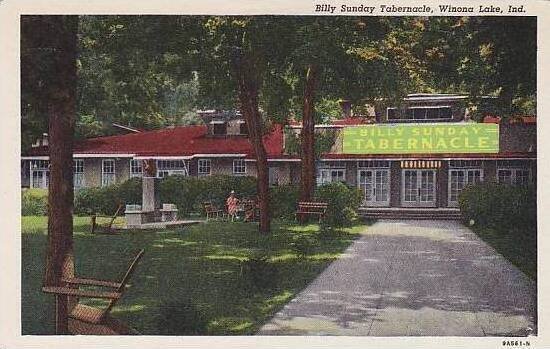 Indiana Winona Lake Billy Sunday Tabernacle