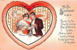 Valentines Day Valentine Postcards Tuck #117 Postcard