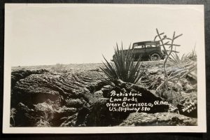 Mint USA New Mexico Real Picture Postcard RPPC Prehistoric Lava Beds Carrizozo