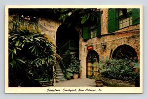 New Orleans Louisiana Brulatour Courtyard Historic Landmark Chrome Postcard