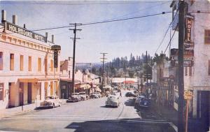 Grass Valley California~Main Street~Holbrooke Hotel~Montez~40s & 50s Cars-Truck