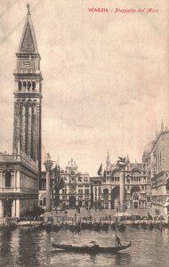 Vintage Postcard 1910's View of Venezia Piazzetta dal Mare Venice Italy IT