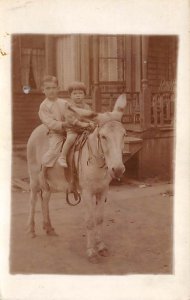 Donkey Ride Real Photo Unused close to perfect corners, light yellowing on back