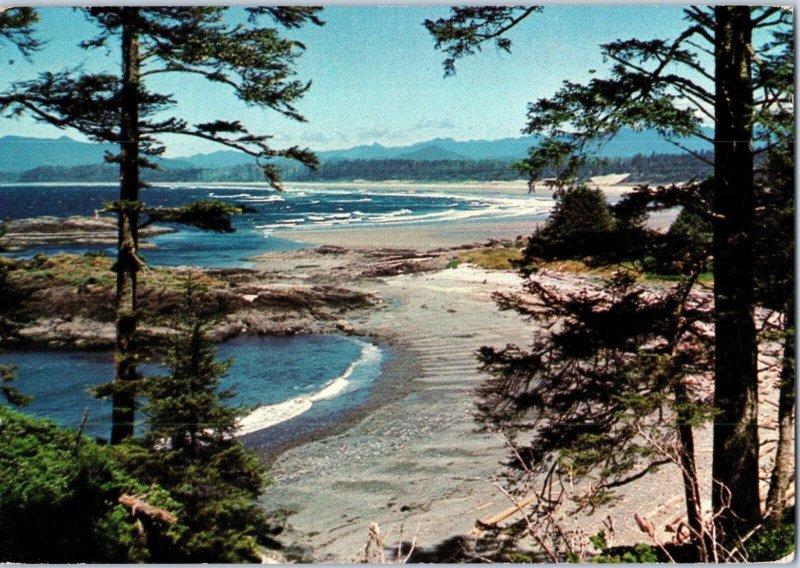 Long Beach Vancouver BC sent  to Long Beach California Postcard 1978