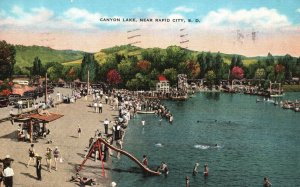 Vintage Postcard 1945 Canyon Lake Summer Resort Near Rapid City South Dakota SD