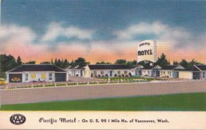 Postcard Pacific Motel Vancouver Washington