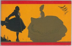 55160 - VINTAGE POSTCARD - Glamour Ladies Donnine - ARTIST SIGNED: SCATTINA #56 
