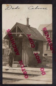 Oshkosh WISCONSIN RPPC c1910 TROLLEY STATION Residential STREETCAR North Park Av