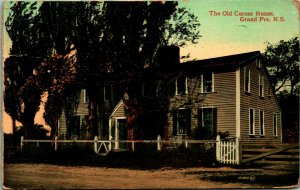 Old Corner House Grand Pre Nova Scotia Canada 1912 DB Postcard