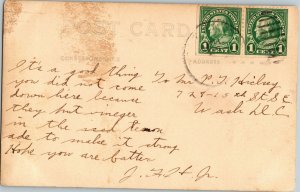 RPPC Warwick River at Camp Eustis, VA Vintage Postcard X09