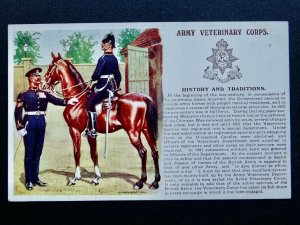 History & Tradition ARMY VETERINARY CORPS c1915 by Postcard Gale & Polden 112