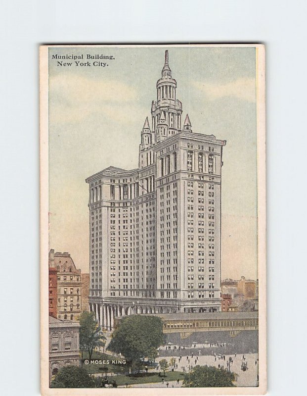 Postcard Municipal Building, New York City, New York