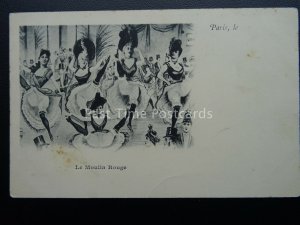 France Paris LE MOULIN ROUGE Dancers Paris Le c1902 UB Postcard