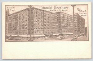 Chicago Illinois~Mandel Brothers~State-Madison Street-Wabash Ave Front~c1905 