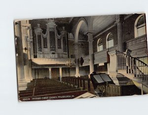 Postcard Interior Christ Church Philadelphia Pennsylvania USA