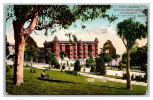 Hotel Jefferson Turk and Gough Streets San Francisco CA DB Postcard W12