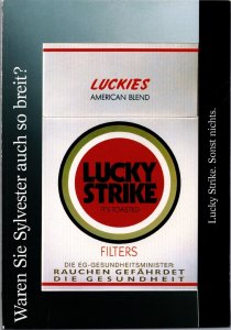 Lucky Strike Cigarettes Advertising Postcard BS22