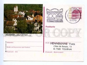 420210 GERMANY 1983 year Schopfheim ZOO Julich Owl postal postcard