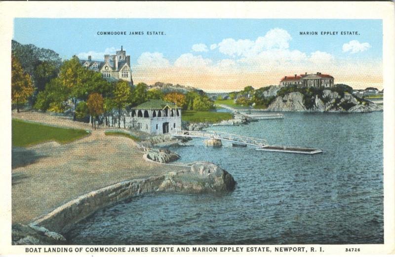 Commodore James and Marion Eppley Estate ~ Newport RI Rhode Island Postcard