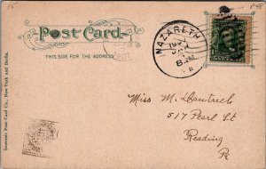 Postcard Pardee Hall Lafayette College Easton PA 1907