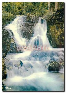 Modern Postcard The beautiful sites Doubs (Franche Comte) The cascade of blue...