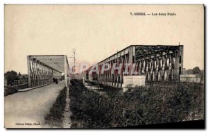 Old Postcard Oissel The Two Bridges