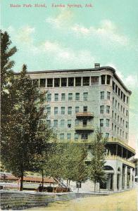 c1910 Chromograph Postcard; Basin Park Hotel, Eureka Springs AR Carroll County