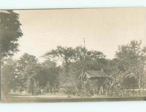 Old rppc BUILDING SCENE Architecture Postcard AB1190