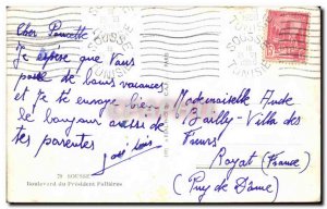 Old Postcard Sousse Boulevard du President Fallieres Tunisia