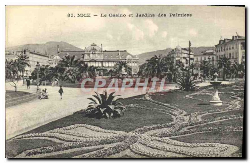 Postcard Old Nice Casino and Palm Gardens