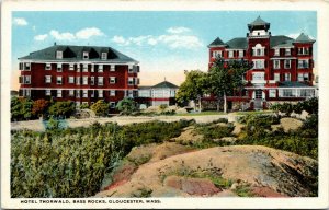 Postcard MA Essex County Gloucester Hotel Thorwald Bass Rocks ~1920 S21
