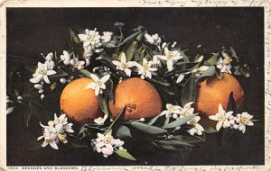 Oranges and Blossoms Fruit Assorted 1914 a lot of corner wear, writing on front