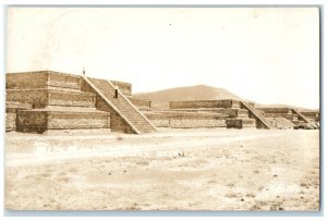 c1910 Structure San Juan Teotihuacán Mexico City Mexico RPPC Photo Postcard