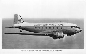 US38 postcard air transportation British European airways Pionair class RARE