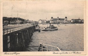 Lot209 germany greetings from binz kurhaus and landing stage ship