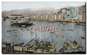Old Postcard Toulon The deck and dock Kronstadt Charter Societe Nautique