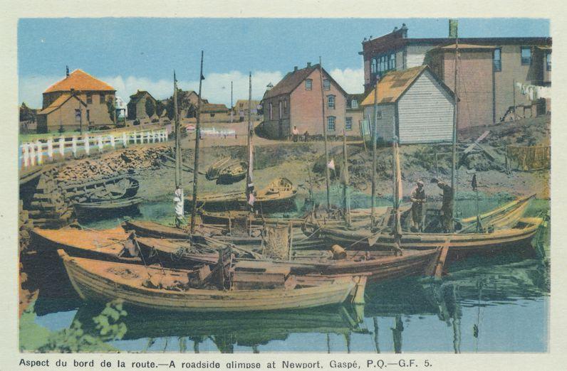 Fishing Boats - Roadside Glimpse at Newport, Gaspe QC, Quebec, Canada