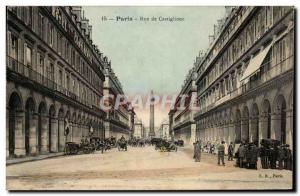 Paris Postcard Old Rue de Castiglione