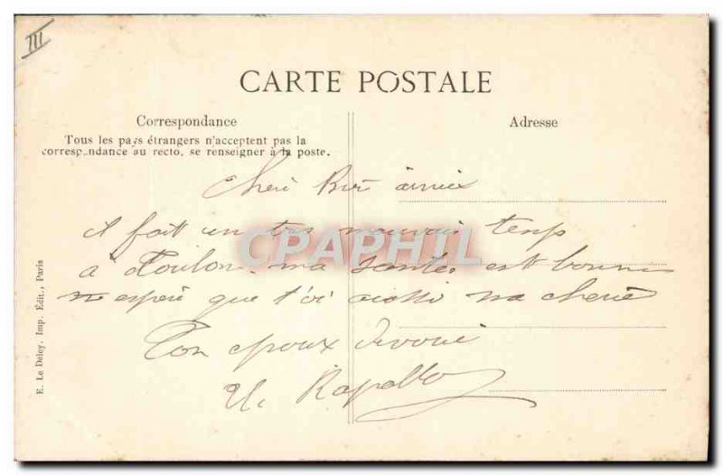 Old Postcard Boat War Liberte Disaster bailout