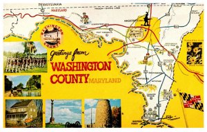 Maryland  Washington County MAP