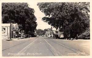 Chico California Street Scene Real Photo Vintage Postcard AA75452